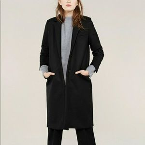 Everlane Wool Oversized Black Coat Medium